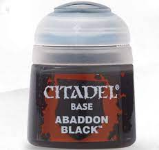 Citadel Colour: Base Paint - Abaddon Black (12ml)