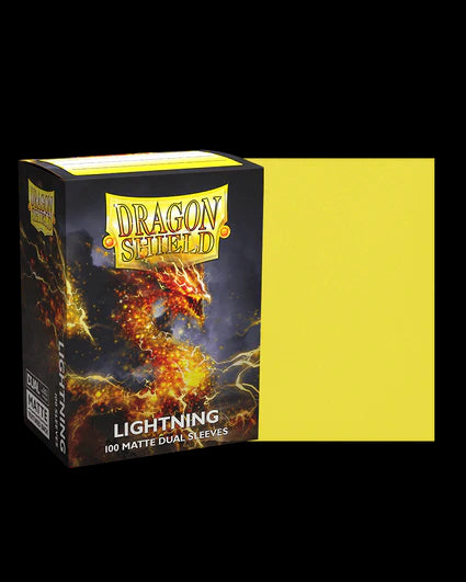 Dragon Shield: 100 Standard Size Dual Matte Sleeves - Lightning