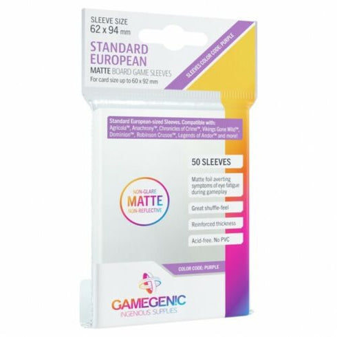 Gamegenic: Matte Board Game Sleeves - Standard European