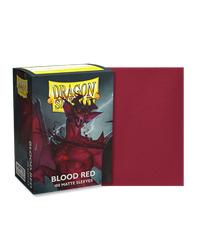Dragon Shield: 100 Standard Size Matte Sleeves - Blood Red